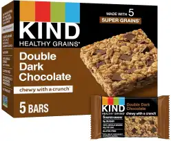 Kind Bars, Healthy Grains Double Dark Chocolate, 5 Count, Net Wt. 6.2 Oz