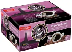 Black Pointe Bay Coffee French Roast, Dark Roast, 80 Count Pods for Keurig K-Cup