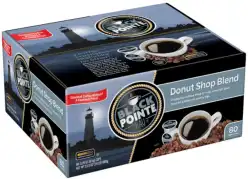 Black Pointe Bay Donut Shop Blend, Medium Roast, 80 Count, Single Serve Pods for Keurig