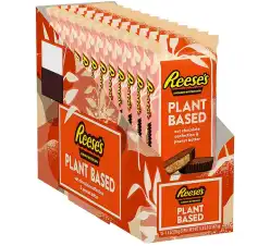 REESE'S Plant Based Oat Chocolate Confection Peanut Butter Cups, Candy Packs, 1.4 oz (12 Count)