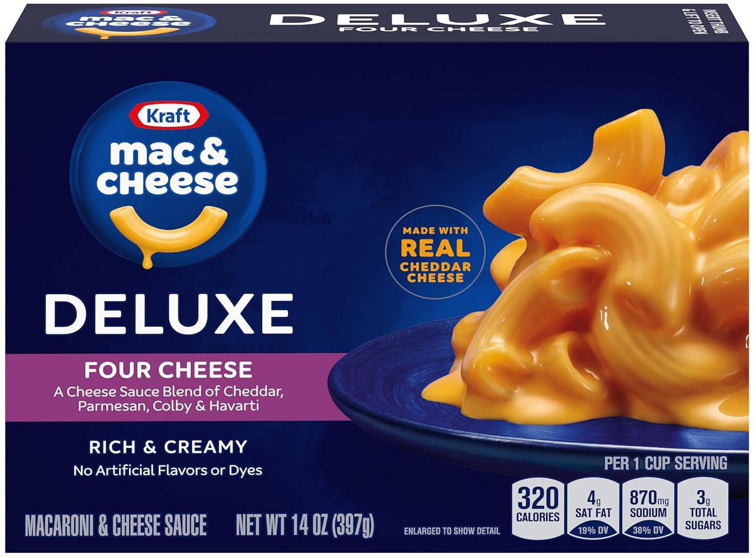 Deal on Kraft Deluxe Four Cheese Macaroni Cheese Dinner (14 oz Box