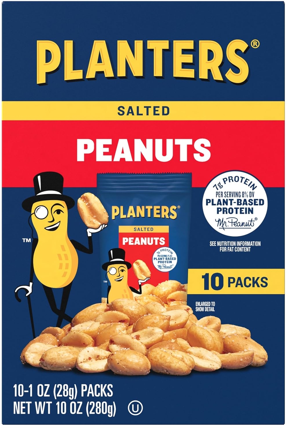 Planters Salted Peanuts (60 ct Pack, 6 Boxes of 10 Bags) — Latest