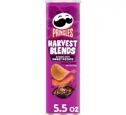 Pringles Harvest Blends Potato Crisps, Sweet Potato & Smoky BBQ, 5.5oz Can