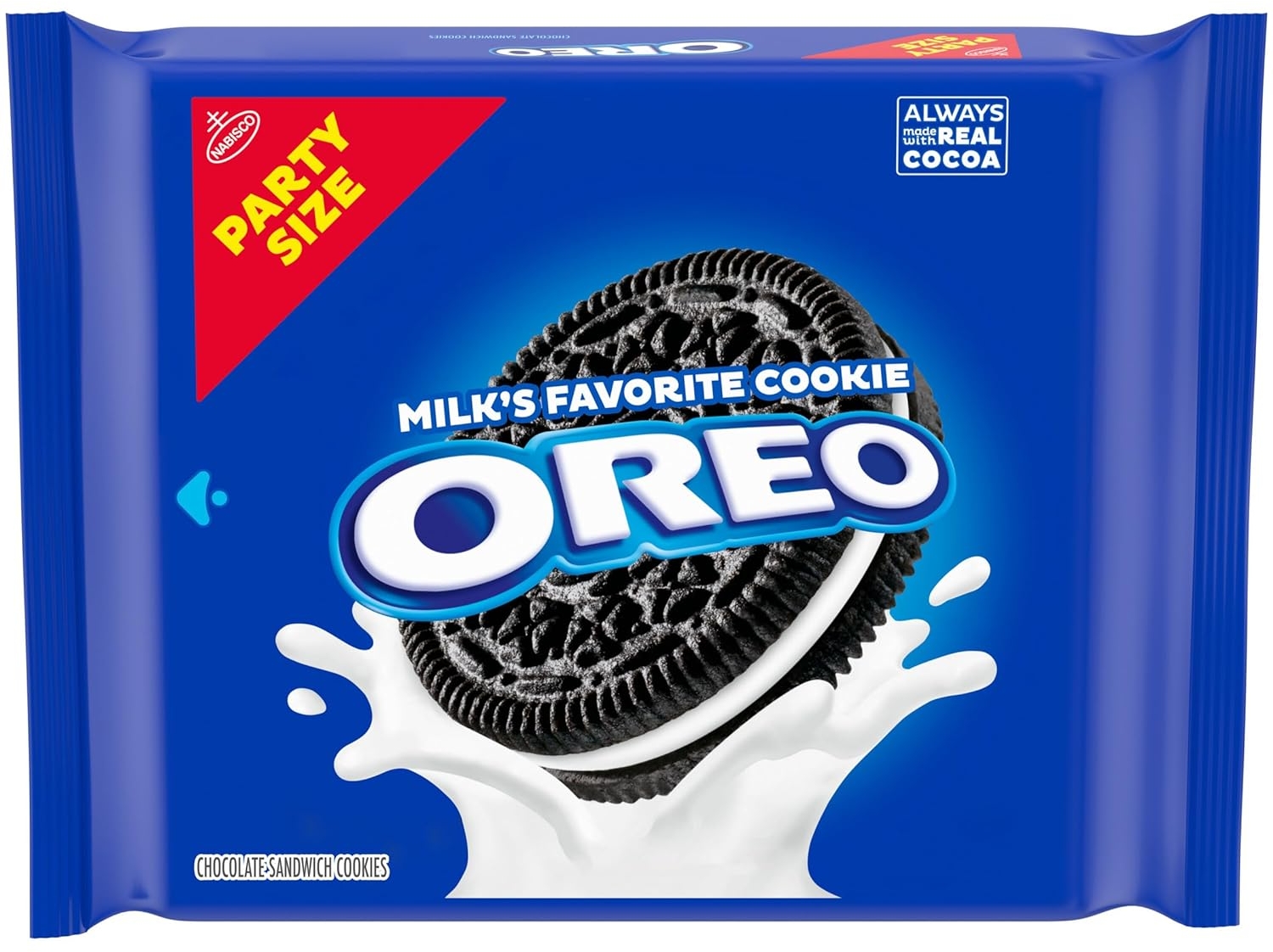 Amazon Deal on OREO Chocolate Sandwich Cookies, Party Size, 24.16 oz