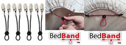 Amazon deal on The ORIGINAL Bed Band - Adjustable Fastener/Holder/Strap/Suspender/Gripper for Your Sheets. Patent Pending (1 Pack) jungledealsblog.com