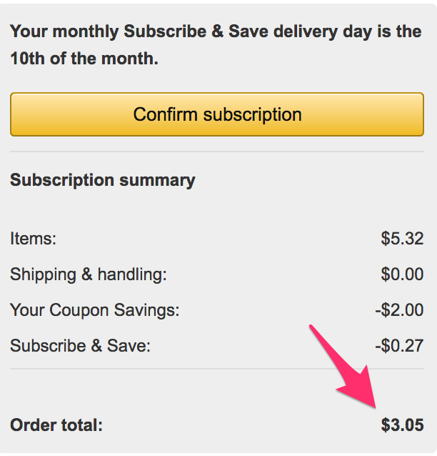 Amazon Subscribe & Save