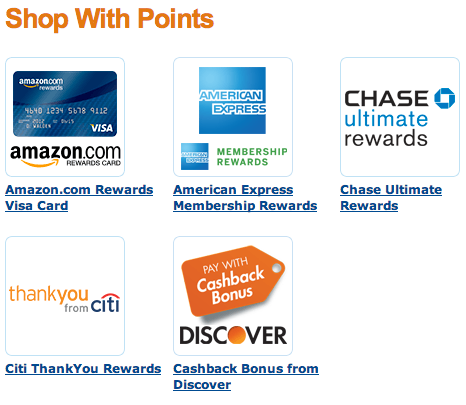 Shop with your Credit Card Points on Amazon.com