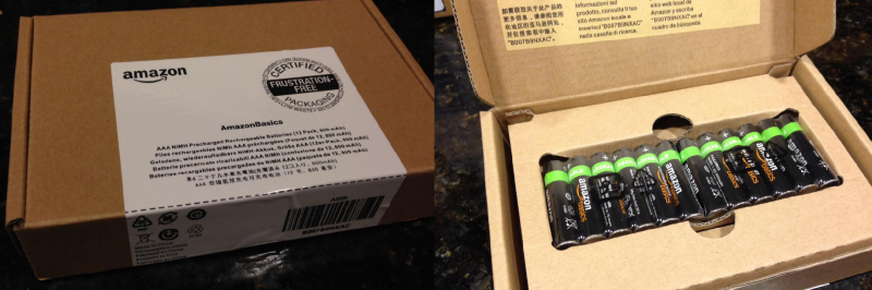 AmazonBasics AAA NiMH Precharged Rechargeable Batteries (12-Pack, 800 mAh) $9.99