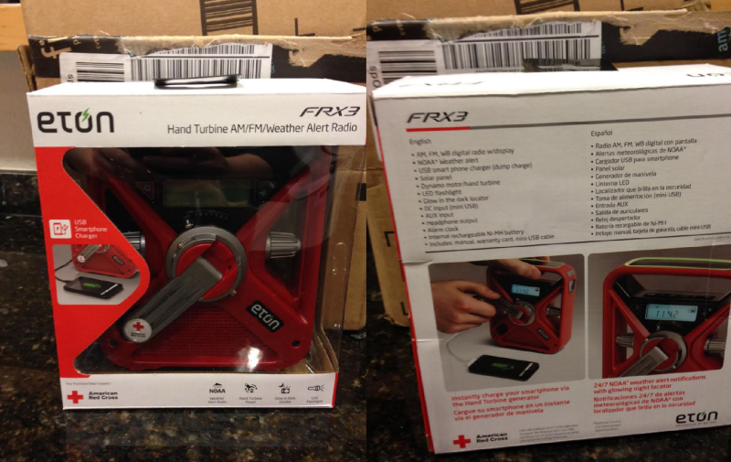 American Red Cross FRX3 Hand Crank NOAA AM/FM Weather Alert Radio with Smartphone Charger $33.00 (reg. $79.99)