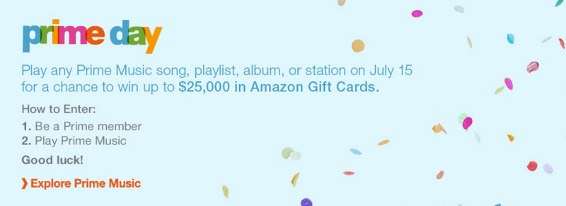 Enter the Amazon Prime Music “Listen for a Chance to Win” Sweepstakes!
