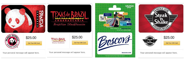 Gift Card Deals — Fandango, Aerie, Petco, Panda Express