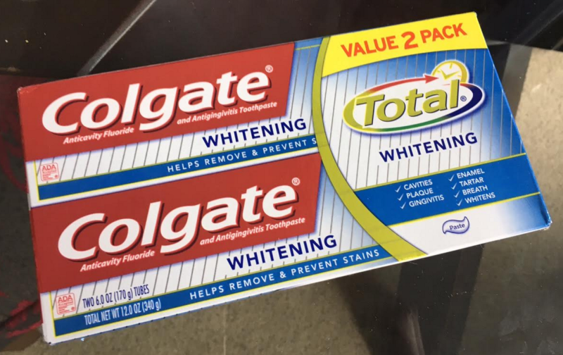 Colgate Total Whitening Toothpaste Twin Pack (two 6oz tubes)