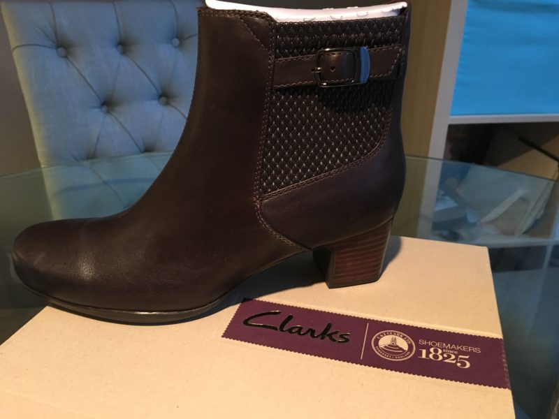 Clarks Women's Rosalyn Lara Boot, Dark Brown Leather
