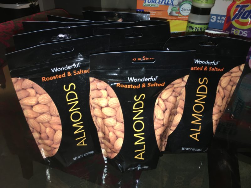 Wonderful Almonds, Roasted and Salted, 7-oz Bag