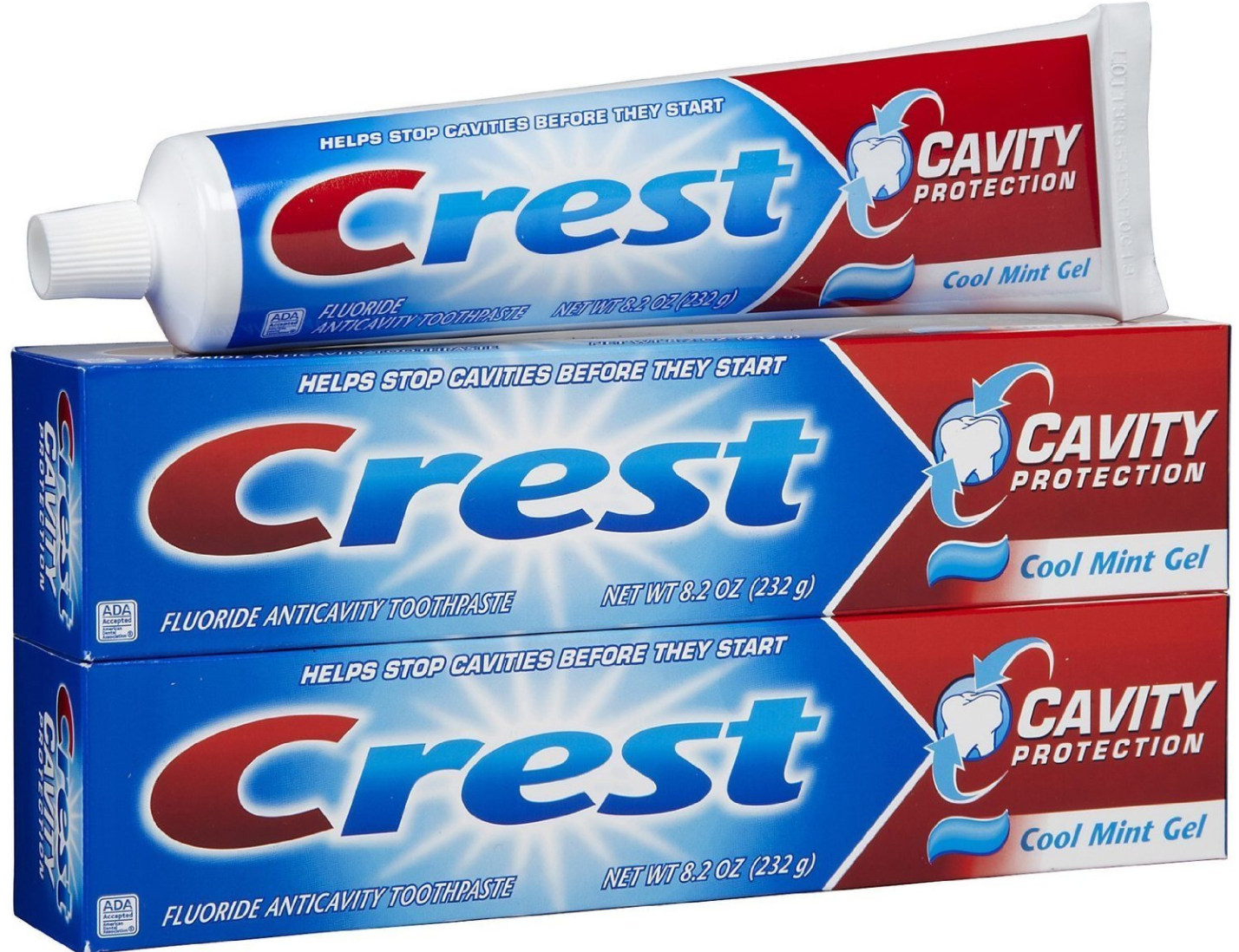 Crest Cavity Protection Gel Toothpaste Cool Mint Gel, 6.4 oz., (Pack of 2) as low as $1.17/each shipped (reg. $9.62)
