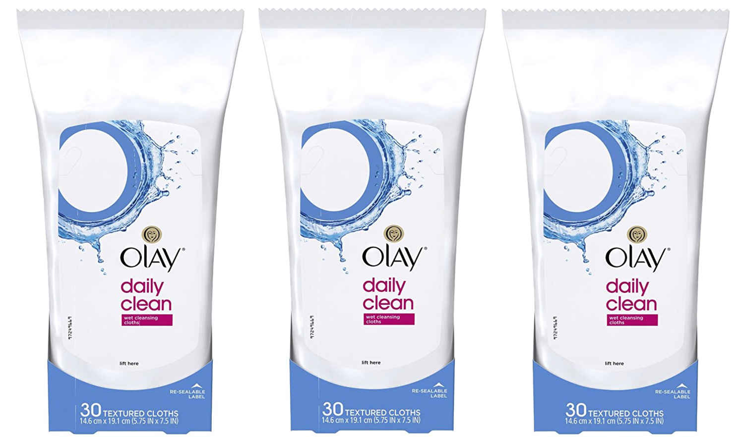 *Price Mistake?!* Olay Normal Wet Cleansing Cloths, 30-Count (Pack of 3) as low as $1.55/pack shipped ($4.65 Total!)