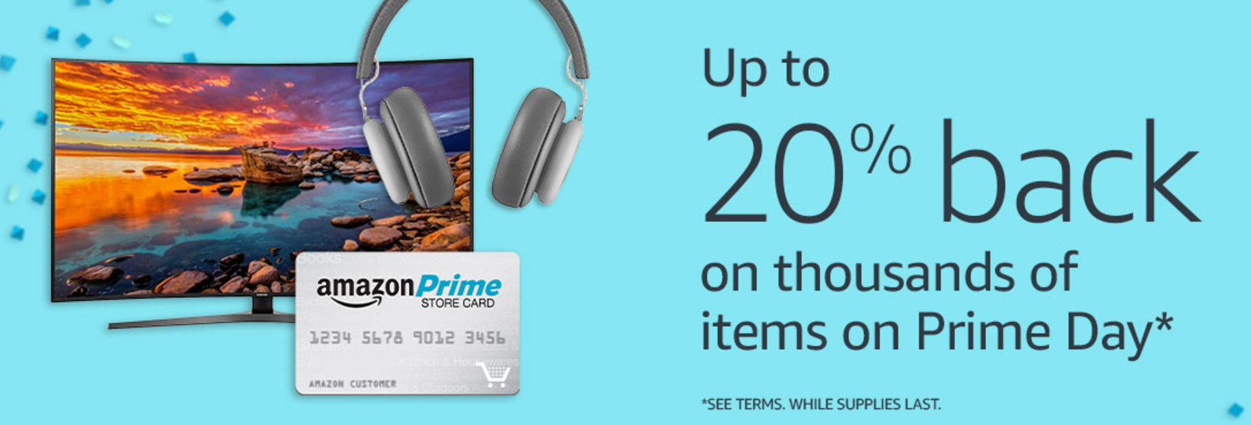 Got an Amazon Store Card? Get Up to 20% Back on Prime Day!