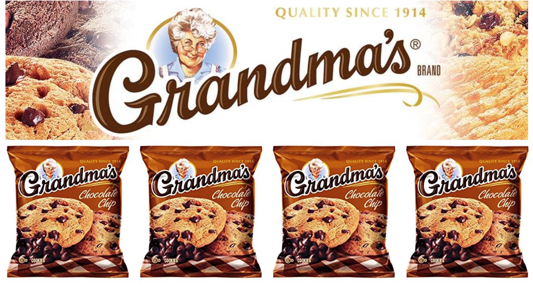 Grandma's Chocolate Chip Cookies, 2.5 Ounce (Pack of 60) as low as $17.30 or 29¢/Pack shipped!
