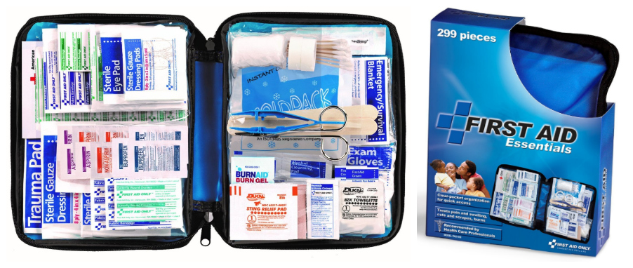Highly Reviewed First Aid Only All-purpose First Aid Kit, Soft Case with Zipper, 299-Piece Kit, Large ONLY $11.59 (reg. $26.74)