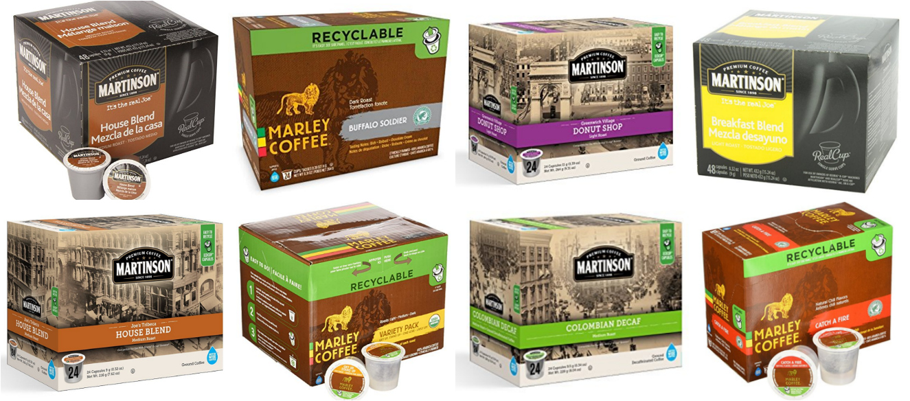 Up to 45% Off Select K-Cups from Martinson & Marley -- HUGE Boxes!