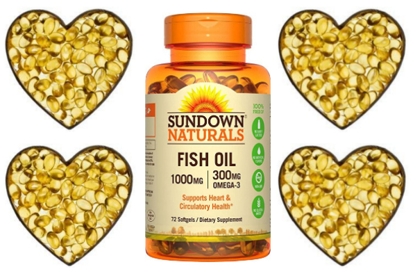 Sundown Naturals Fish Oil 1000 mg, 72 Softgels as low as $1.62 (reg. $7.07)
