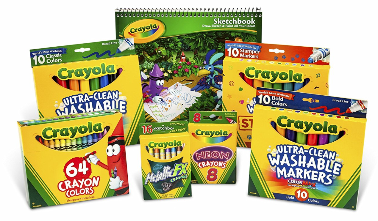 Crayola Crayon And Crayola Ultraclean Washable Marker Kit -- $11.45 (reg. $25.49), Lowest Price to Date!