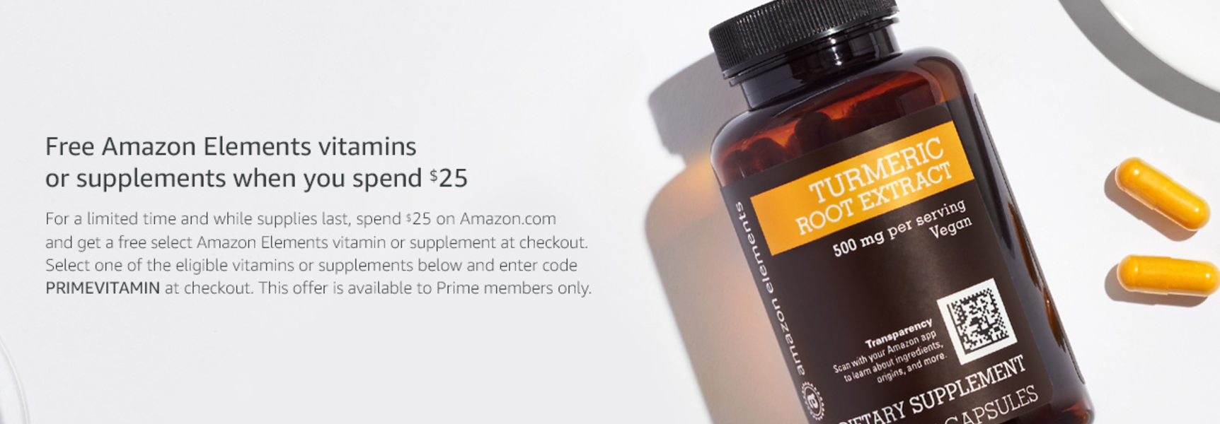 FREE Snack or Vitamins When You Spend $25 or More at Amazon!