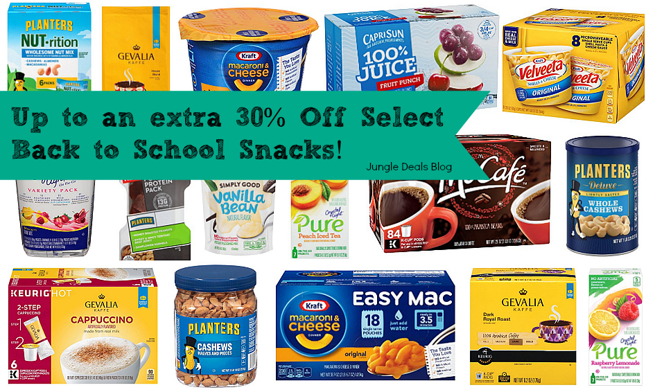 NEW Coupon = Up to 30% Off Back to School Snacks & Food!
