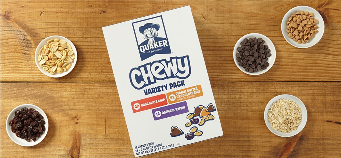 Quaker Chewy Granola Bars Variety Pack, 58 Count as low as $7.17 (reg. $16.67), BEST Price!