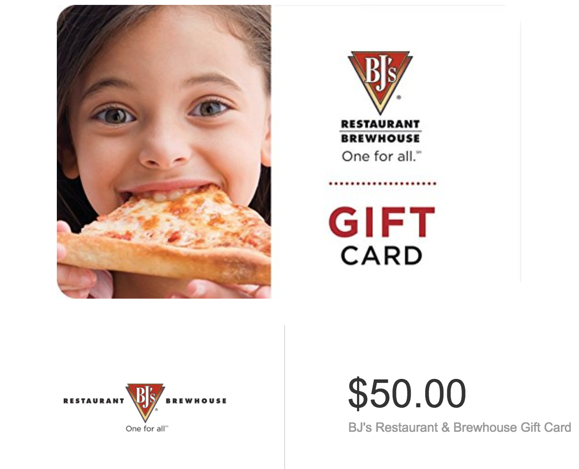 Grab a $50 BJ's Restaurant & Brewhouse Gift Card For ONLY $40!