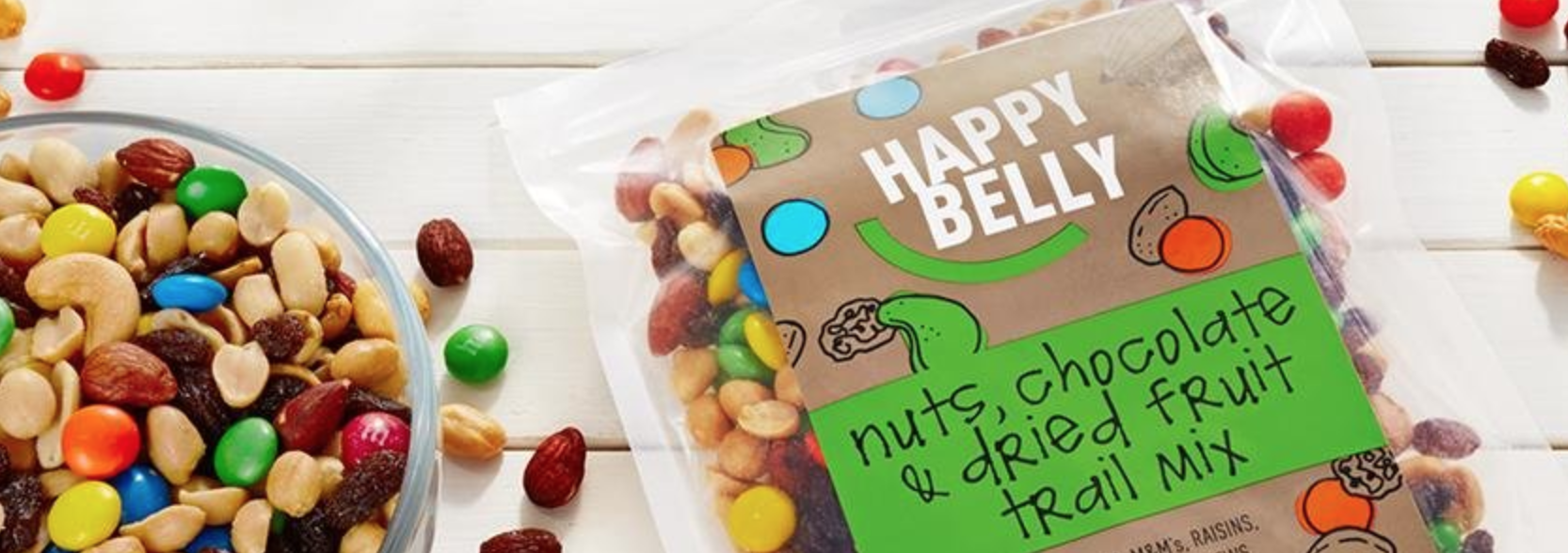 Happy Belly Chocolate & Dried Fruit Trail Mix, 16 oz -- $4.87, No Minimum!