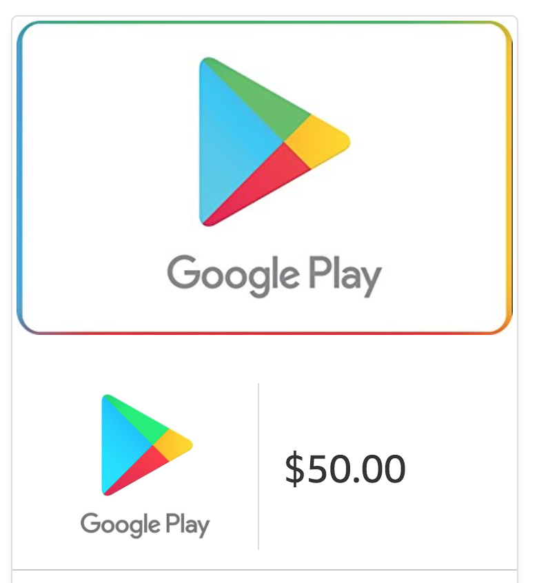 Spend $50, Get $5 Off on Google Play Email Gift Cards!