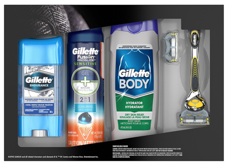 Gillette Razor Body Wash Shave Gel and Deodorant Justice League Gift Pack -- $11.17 (reg. $14.99)