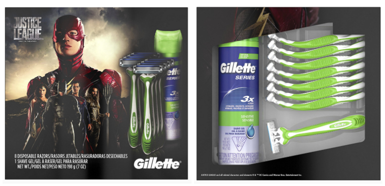 Gillette Sensor3 Disposable Razor Justice League Shave Gift Pack -- $6.00 (reg. $10.99), Add-on, BEST Price!