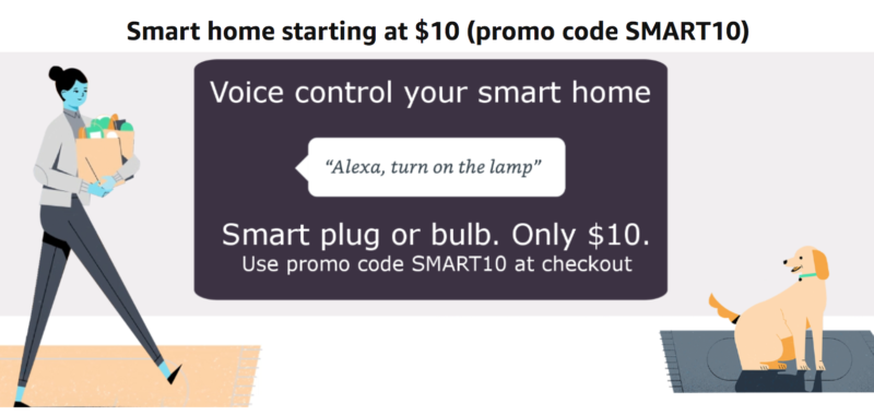 Alexa Smart Bulb or Smart Plug ONLY $10 After Promo Code!