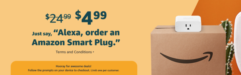 Amazon Black Friday: Get an Amazon Smart Plug for ONLY $4.99 When You Order Through Alexa!