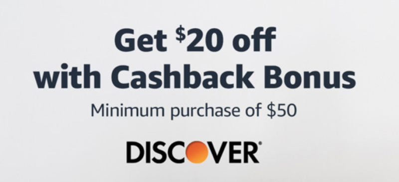 Select Accounts: Get $20 Off with Discover Card Cashback Bonus -- Worked for Me!
